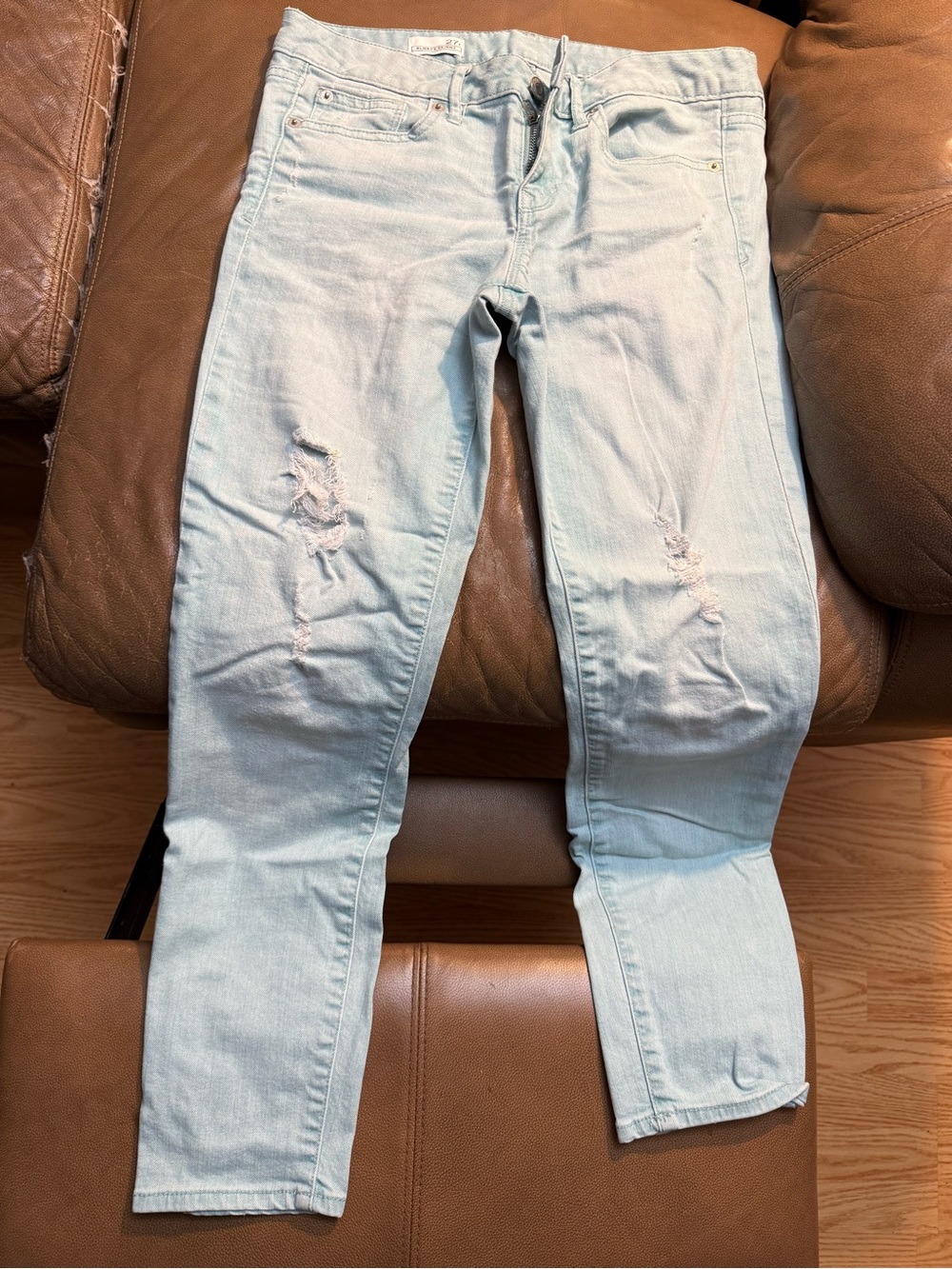 GAP Light Blue Skinny Distressed Jeans